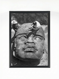 Olmec Colossal Head — Ancient African Presence Art Print | Framed Poster