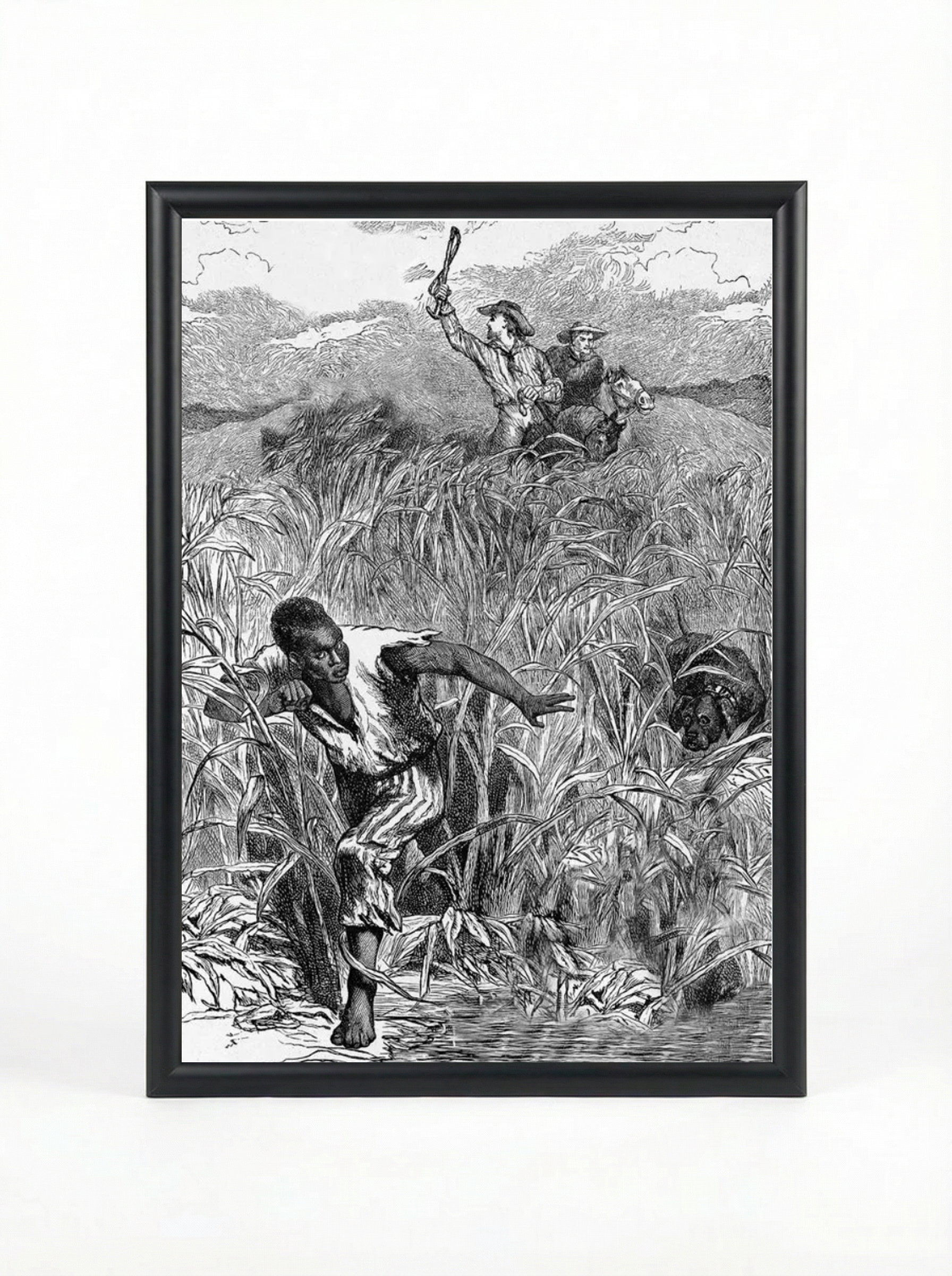 Enslaved People Escaping: Fleeing Through the Swamp