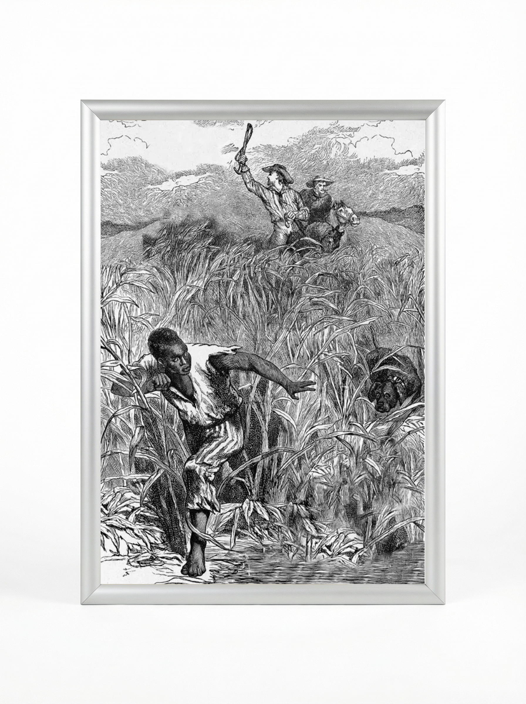Enslaved People Escaping: Fleeing Through the Swamp