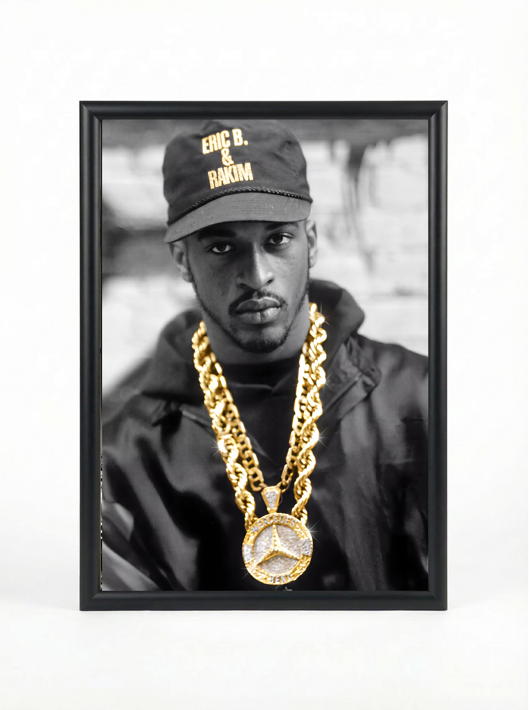 Rakim — The God MC Black & White Fine Art Portrait Poster