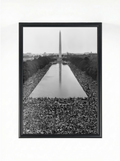 March on Washington 1963 | Reflecting Pool Aerial | Historical Art Print | Framed Poster