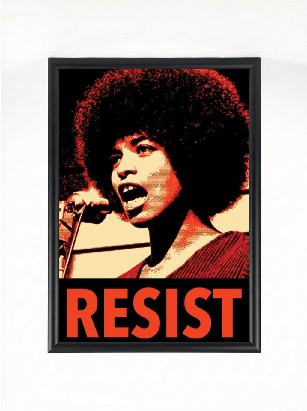 Angela Davis — RESIST Activist Art Framed Poster