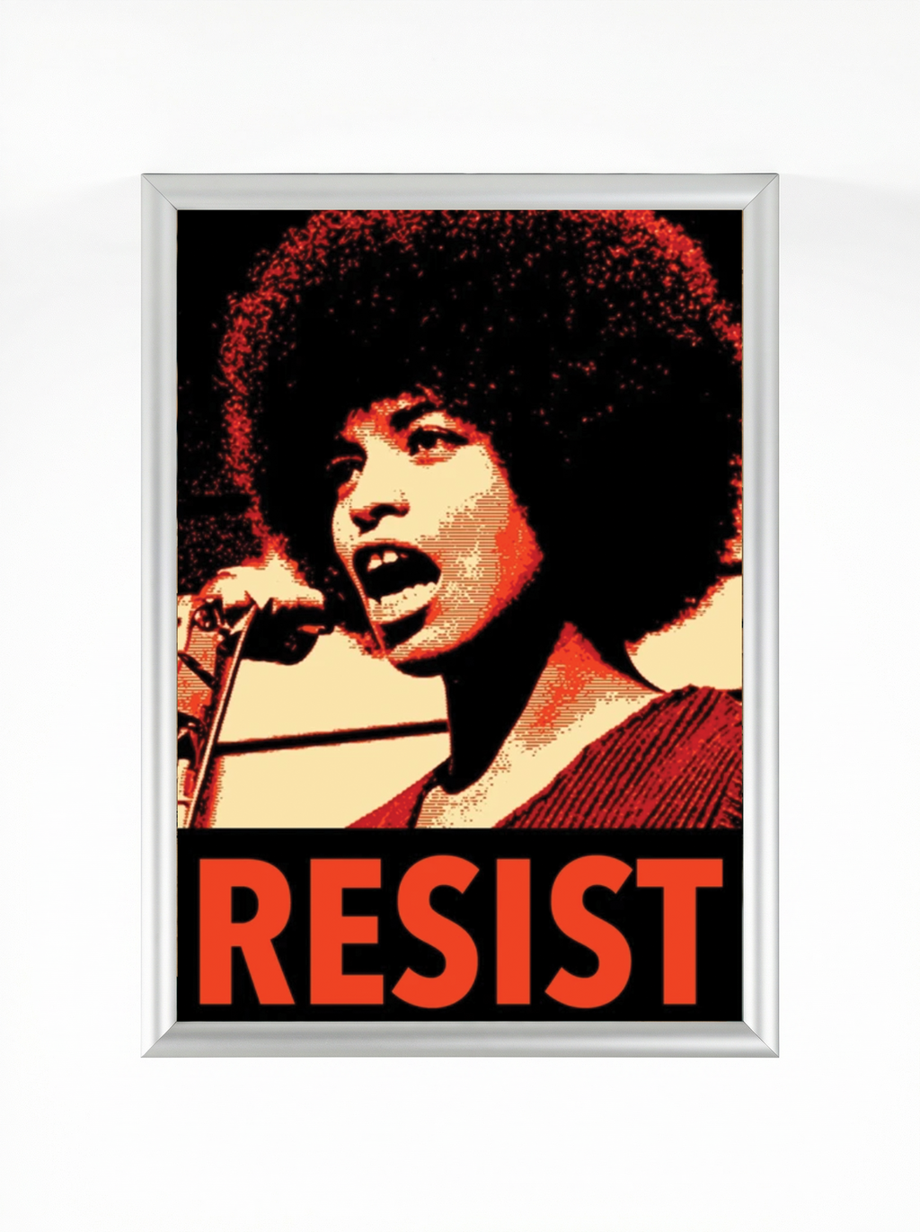 Angela Davis — RESIST Activist Art Framed Poster
