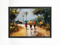 Rainy Days – Village Path Art Print