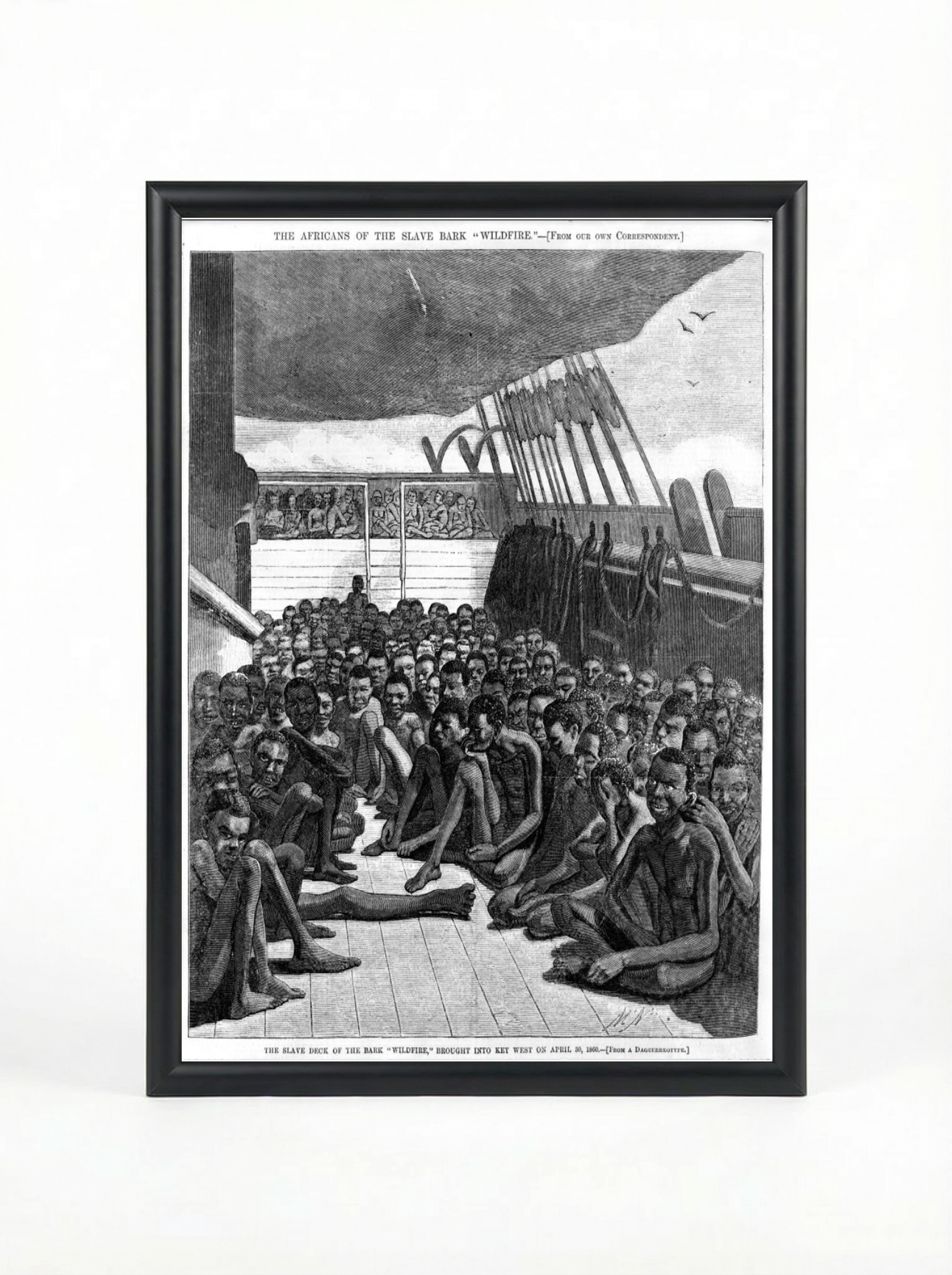 The Wildfire - Africans on the Slave Bark Historical Poster