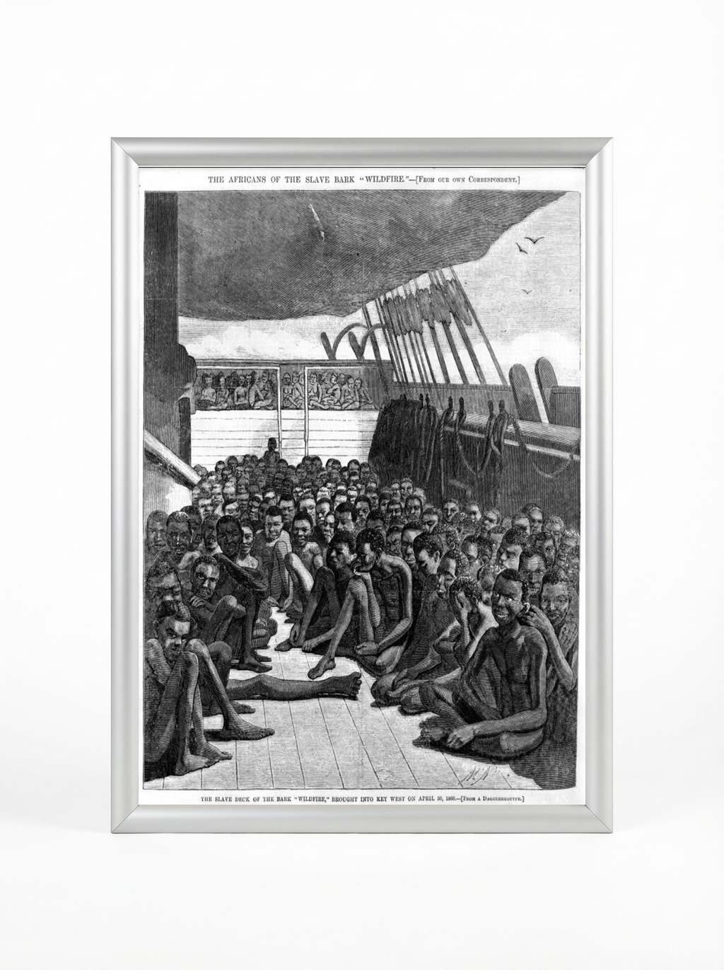 The Wildfire - Africans on the Slave Bark Historical Poster