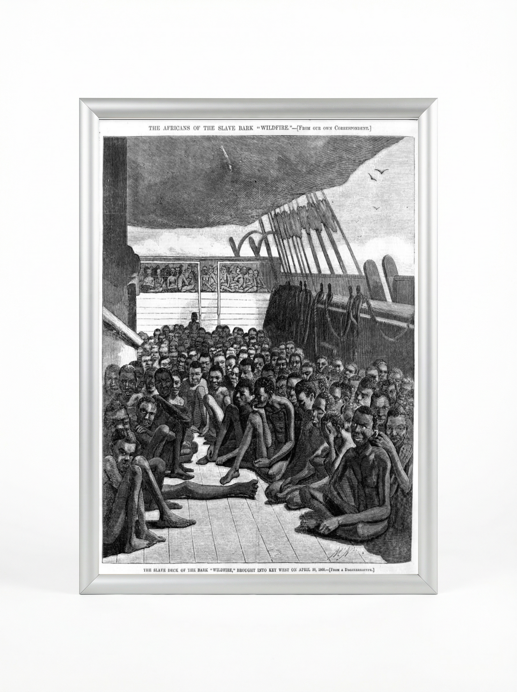 The Wildfire - Africans on the Slave Bark Historical Poster