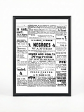 Sound and Healthy Negroes Wanted - 1860s Slave Trade Advertisement Poster