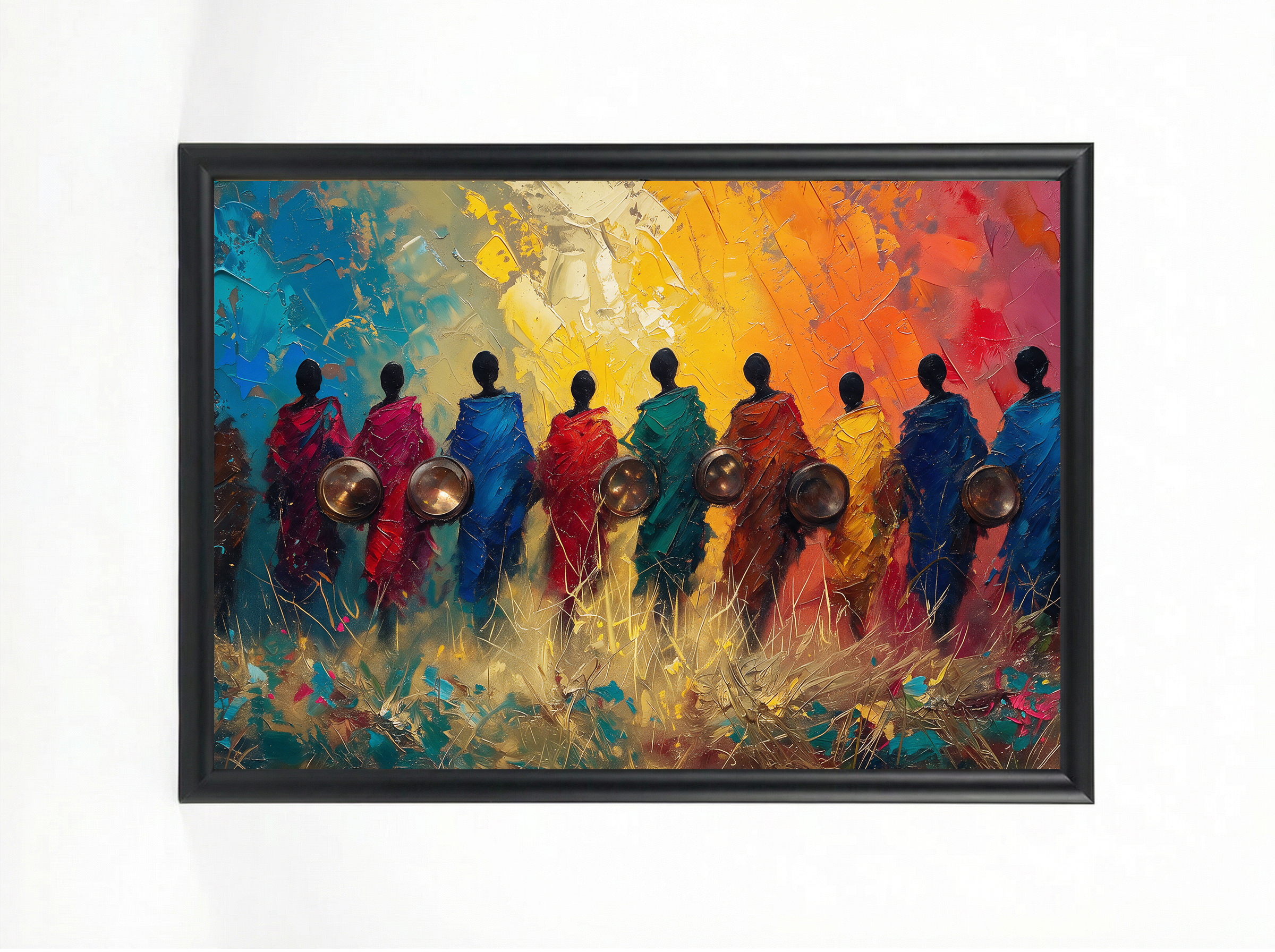 Warrior Colors – African Shield Bearers Art Print
